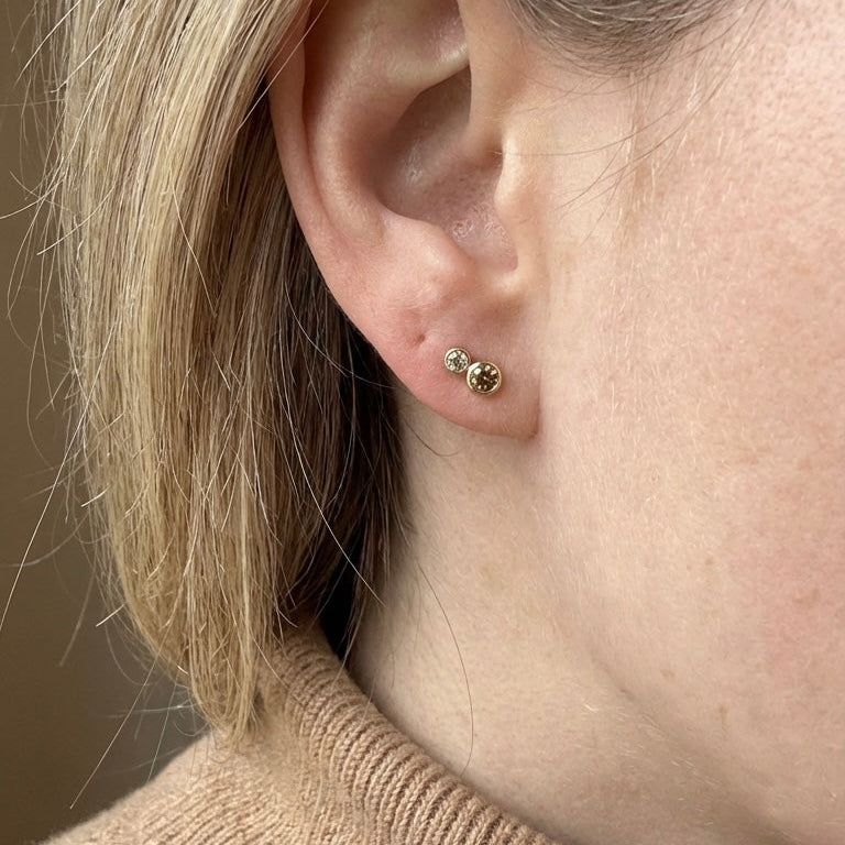 18 kt. - 1. stk. Guldsmedens diamanter No.5- 🟤 0,14 ct.