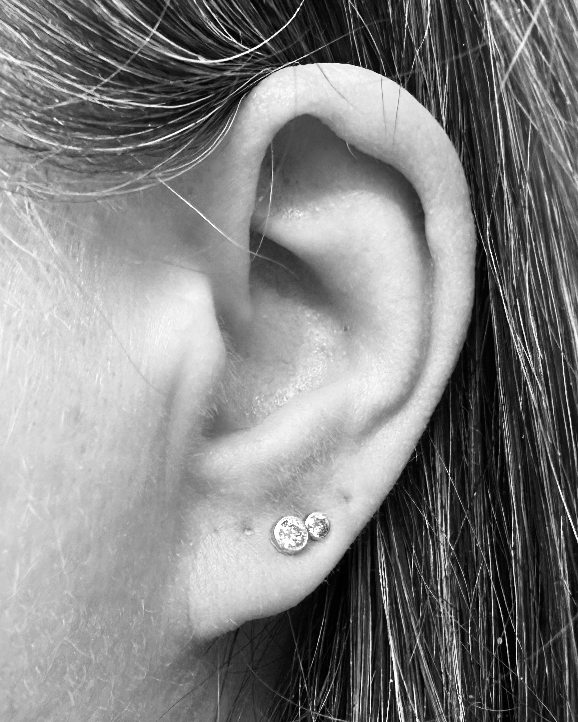 Diamant Ørestik No.15 - 18 kt