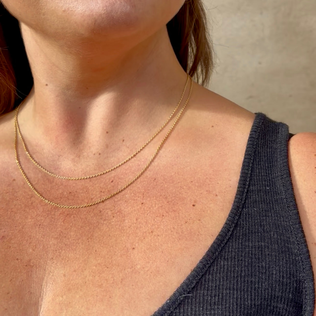 ANNA No.35. Guldkæde 18 karat.