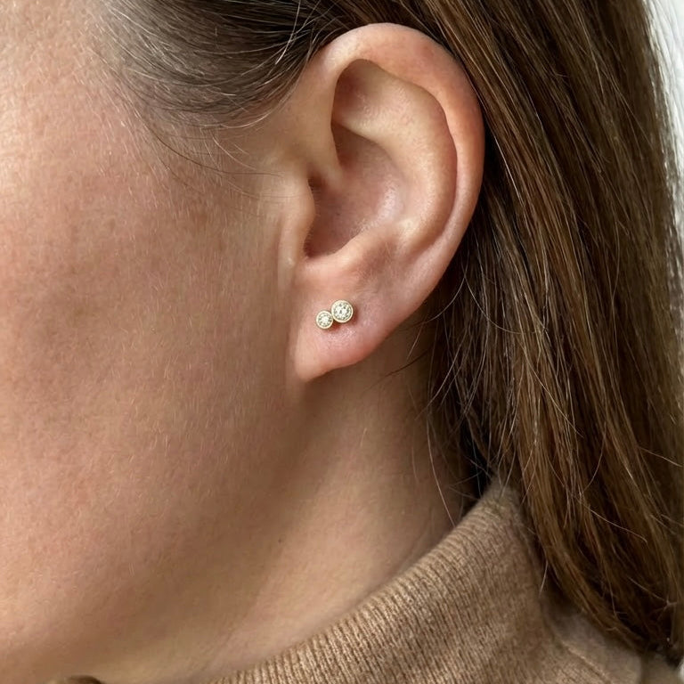 18 kt. - 1. stk. Guldsmedens diamanter No.8 Deluxe - 0,17 ct.