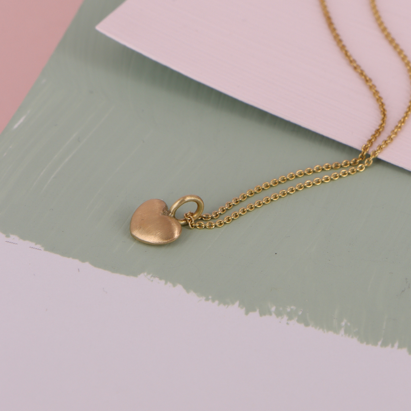 14 kt. Guldhjerte lille