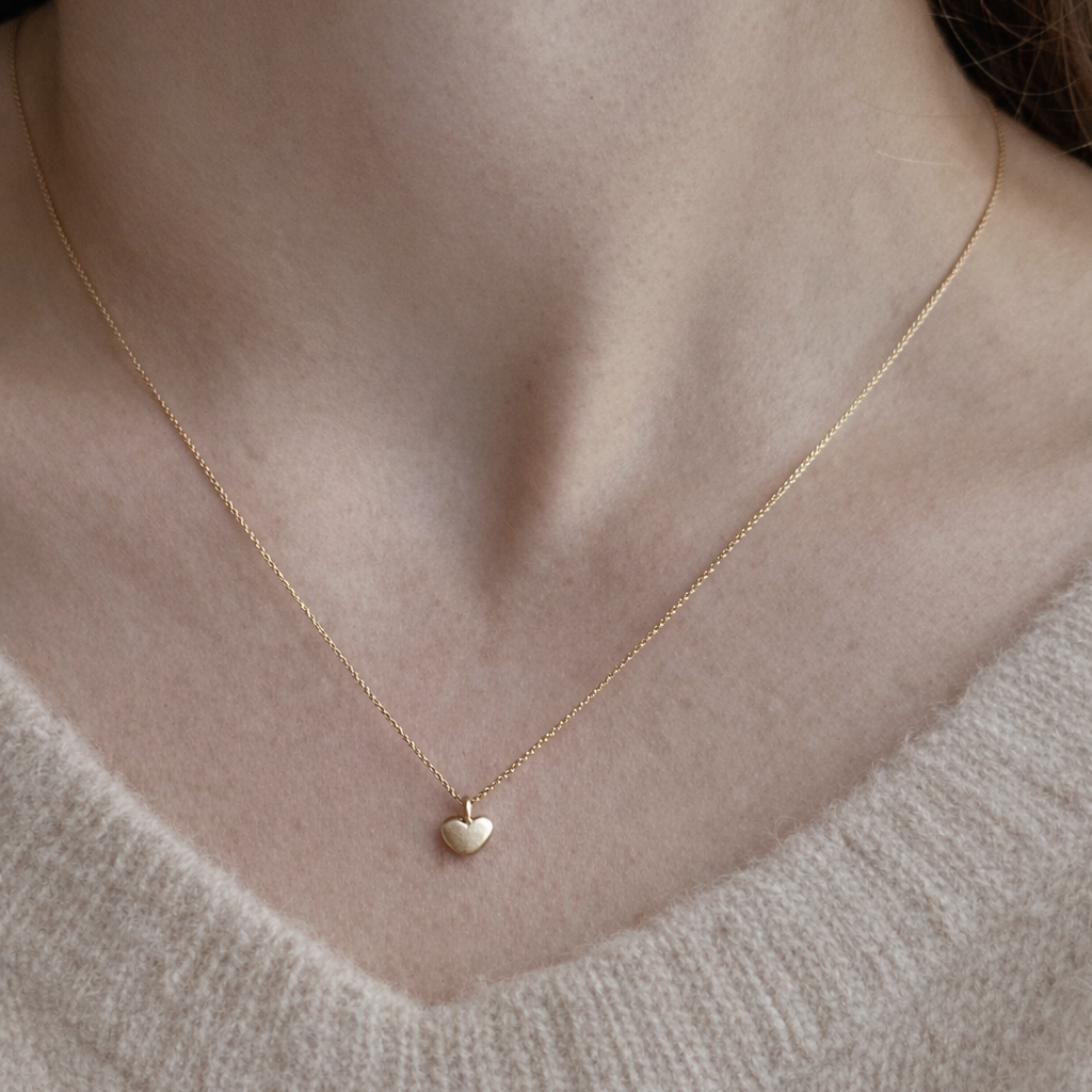 14 kt. Guldhjerte lille