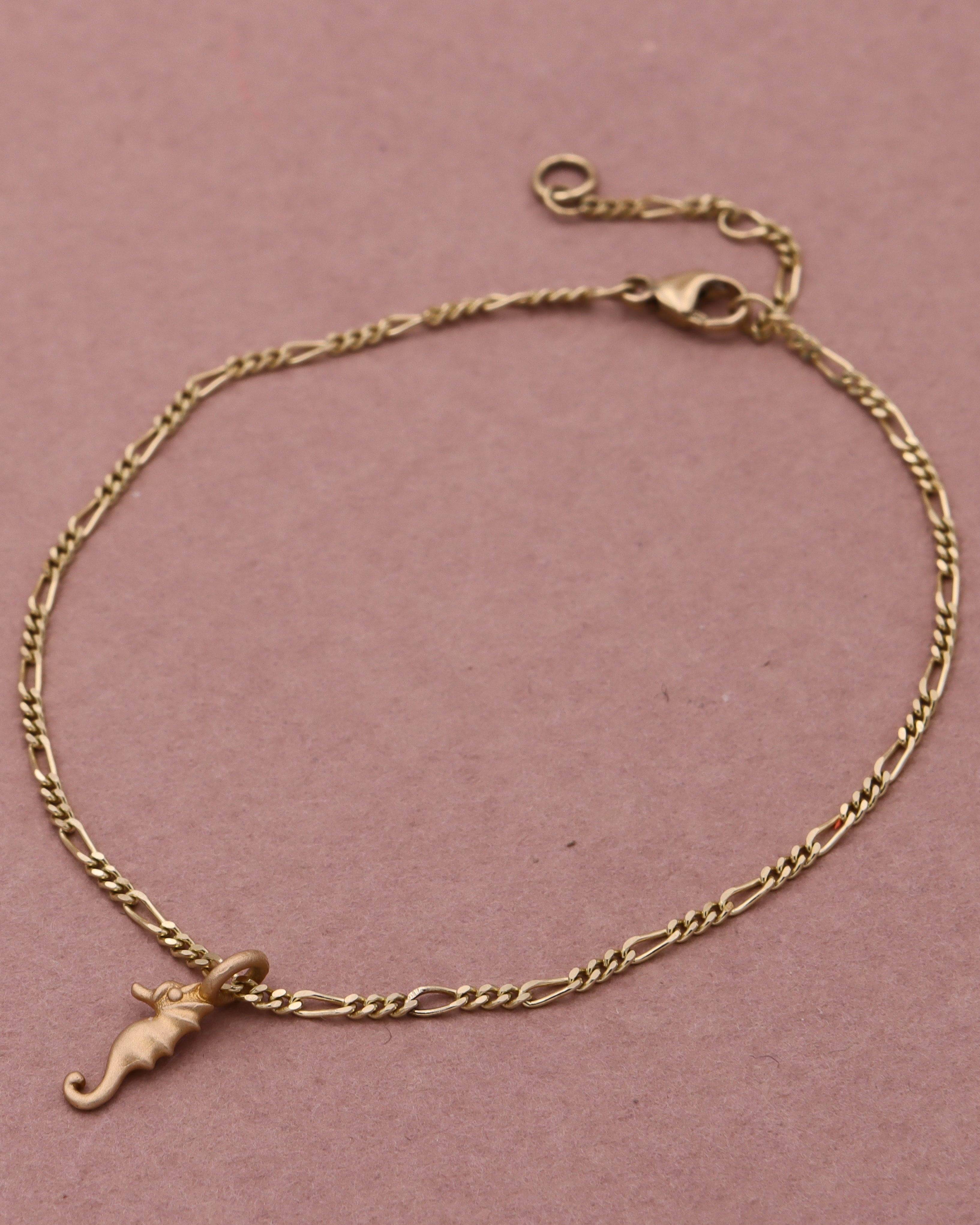 14 kt. Søhest & Figaro armbånd