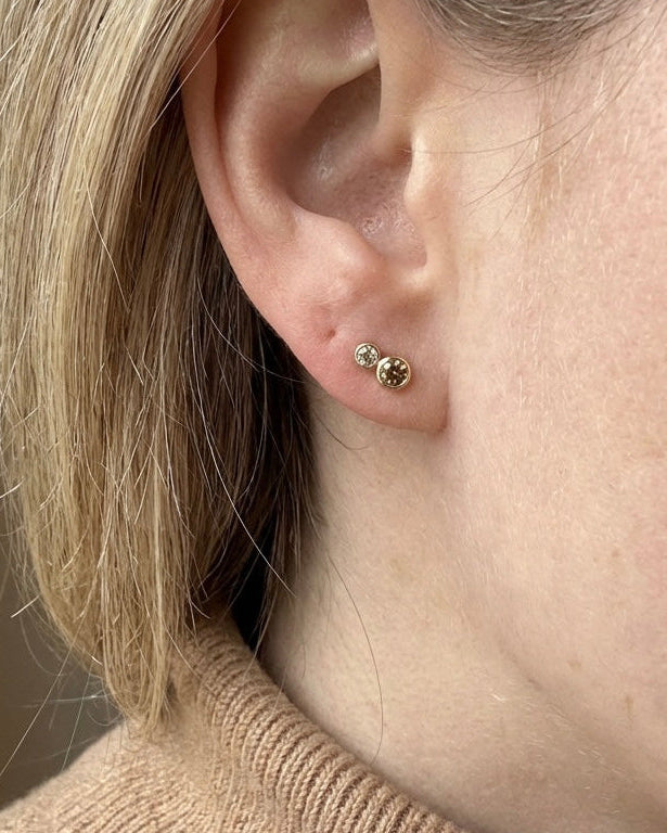 Diamant Ørestik No.5 - 18 kt, 0,14 ct