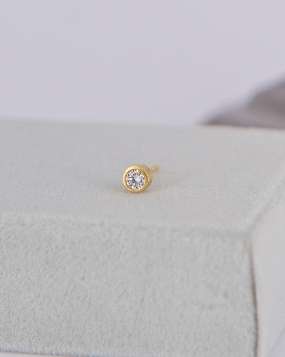 Diamantørestik Deluxe – 18 kt 0,10 ct