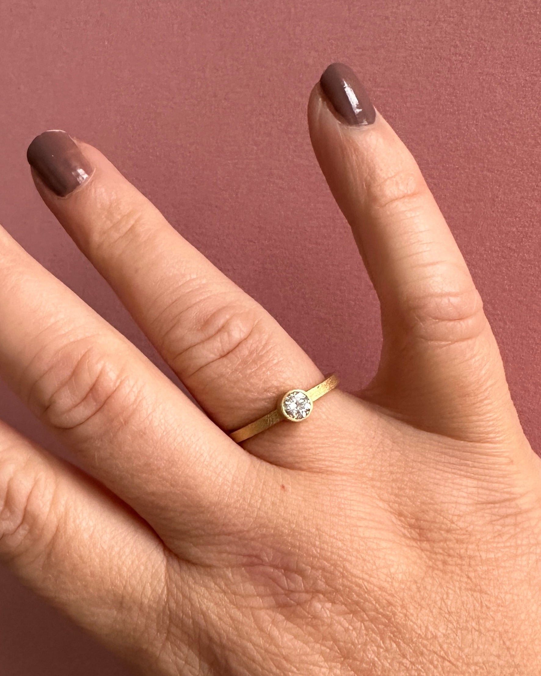 18 kt. - Deluxe ring No.1 - Guldsmedens diamanter - 0,30 ct.