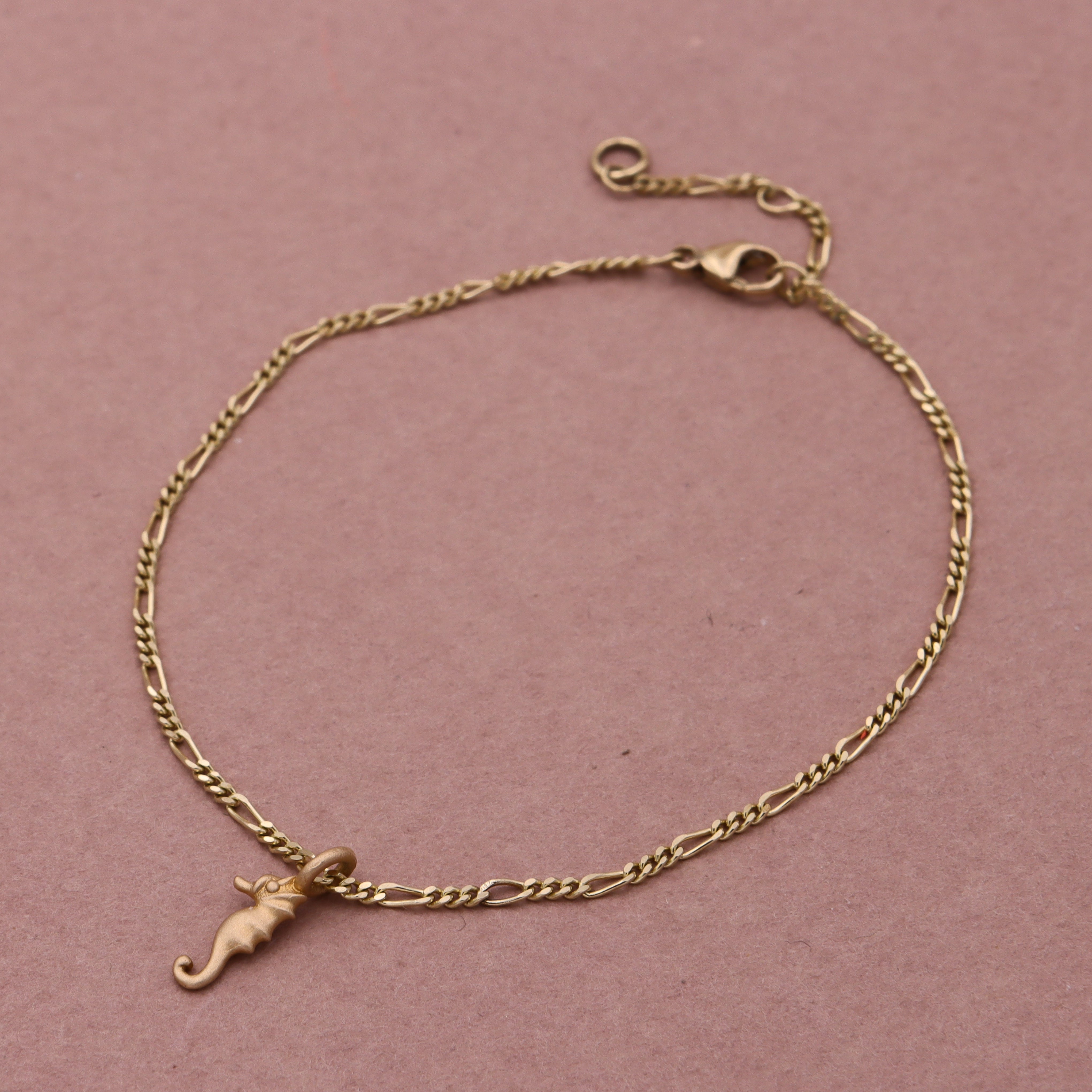 14 kt. Søhest & Figaro armbånd