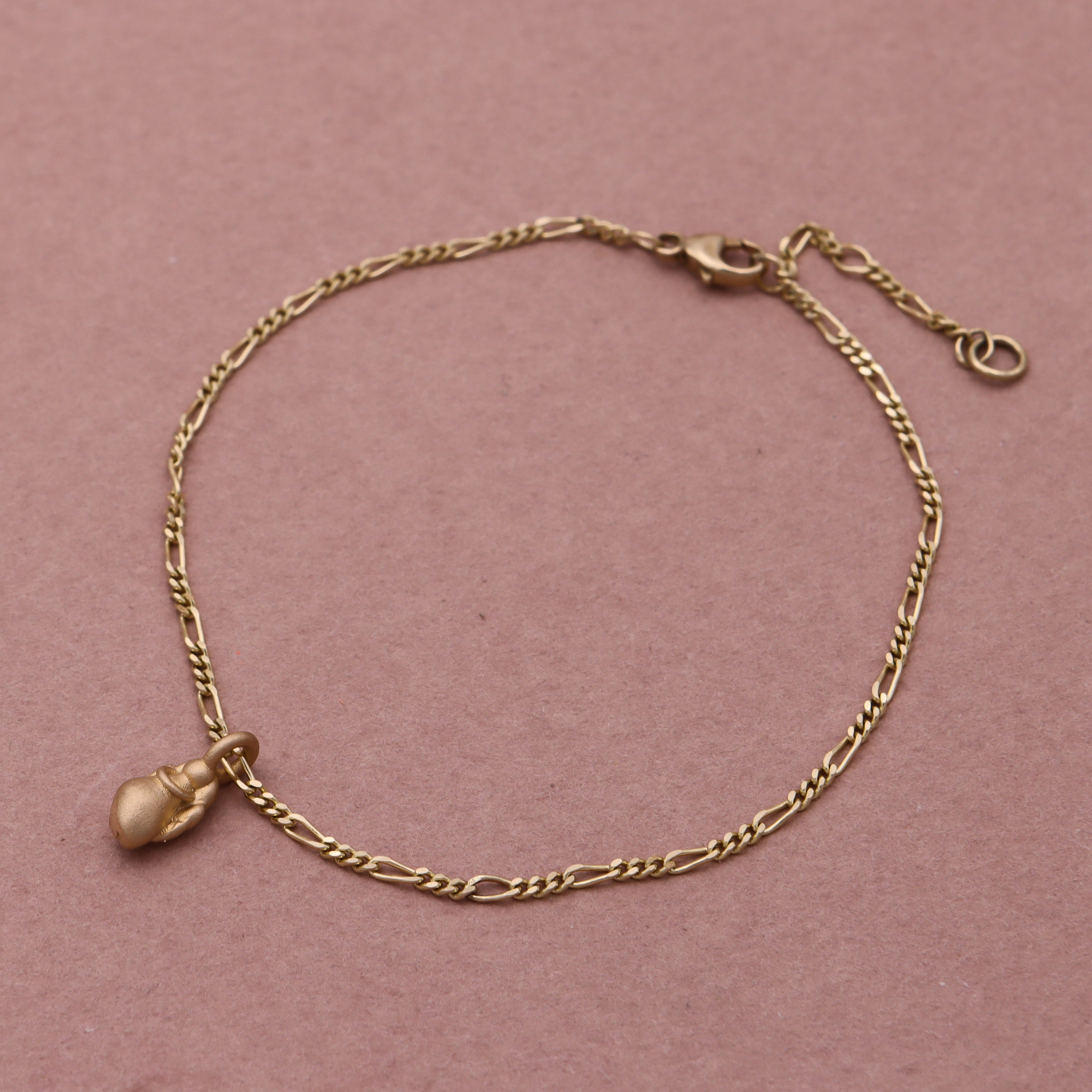 14 kt. Skytsengel & Figaro armbånd