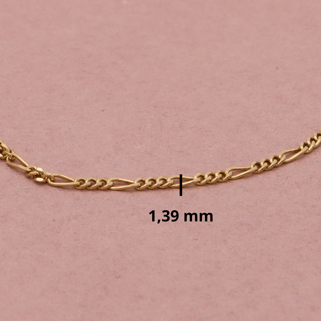 14 kt. Figaro armbånd