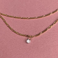 Indlæs billede til gallerivisning FLAVIA guld kæde med diamant
