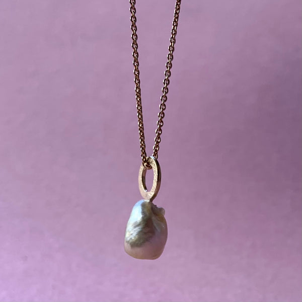KESHI PERLE vedhæng deluxe guld