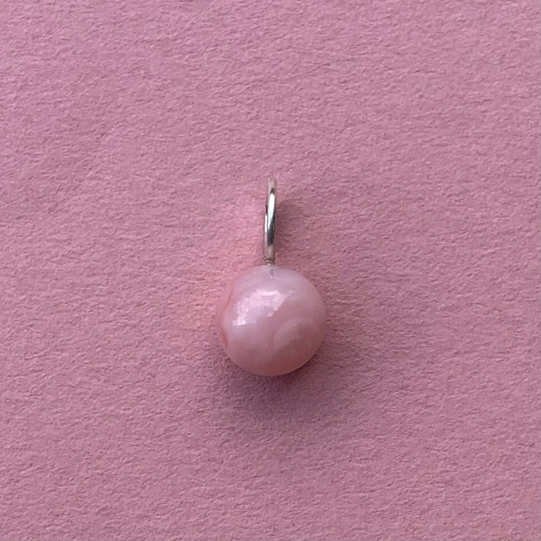 Pink Opal vedhæng i sølv