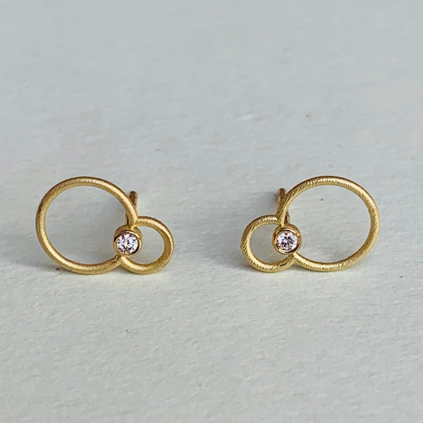 PÆRE ørestik massiv guld